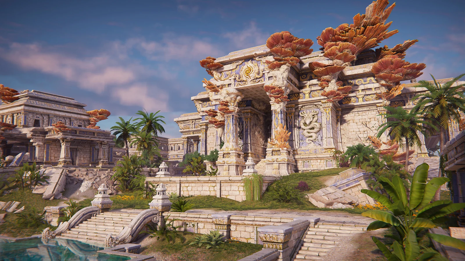Shot 3: sunlit ruins
